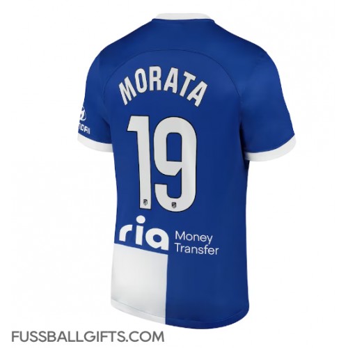 Atletico Madrid Alvaro Morata #19 Fußballbekleidung Auswärtstrikot 2023-24 Kurzarm